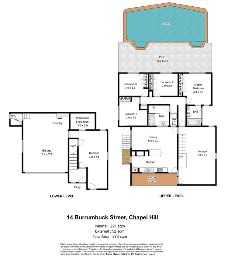 Floorplan of Homely house listing, 14 Burrumbuck Street, Chapel Hill QLD 4069