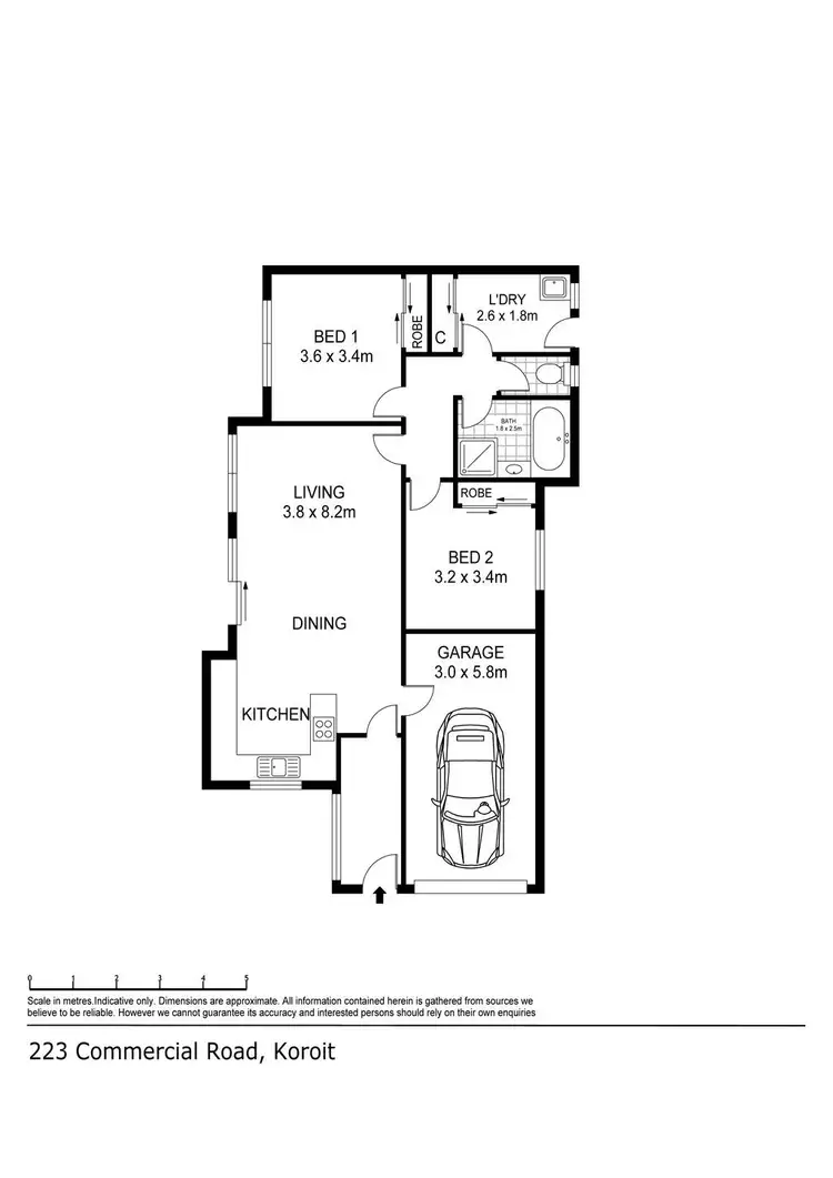 Floorplan of Homely house listing, 223 Commercial Road, Koroit VIC 3282