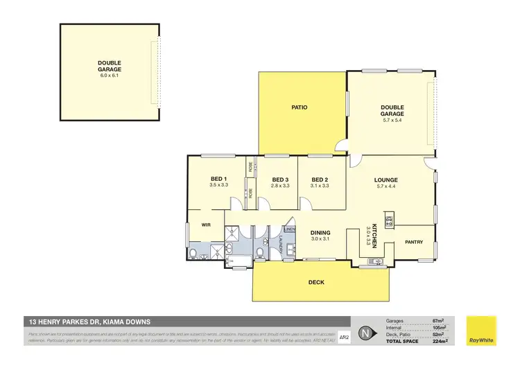Floorplan of Homely house listing, 13 Henry Parkes Drive, Kiama Downs NSW 2533