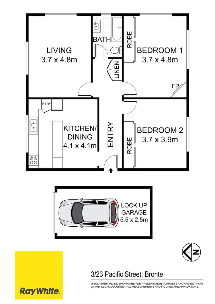 Floorplan of Homely apartment listing, 3/23 Pacific Street, Bronte NSW 2024