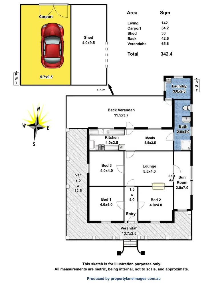 Floorplan of Homely house listing, 43 Borrow Street, Freeling SA 5372