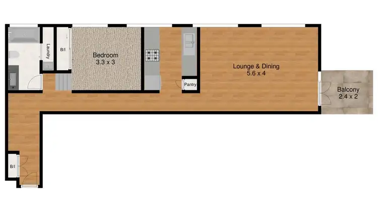 Floorplan of Homely apartment listing, 9/27 Ballow Street, Fortitude Valley QLD 4006