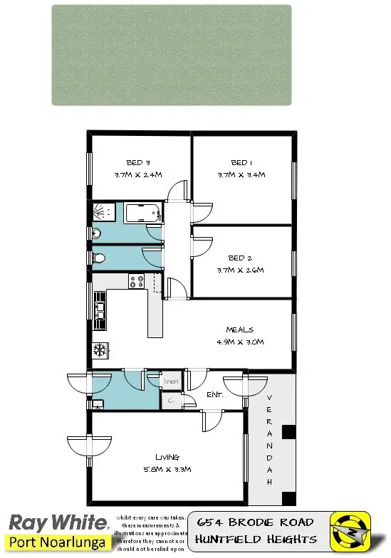 Floorplan of Homely house listing, 654 Brodie Road, Huntfield Heights SA 5163