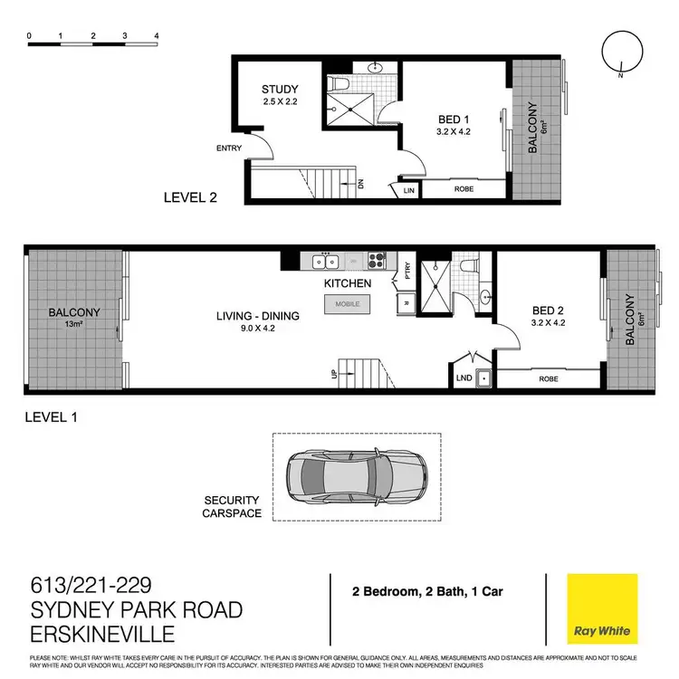 Floorplan of Homely apartment listing, 613/221-229 Sydney Park Road, Erskineville NSW 2043