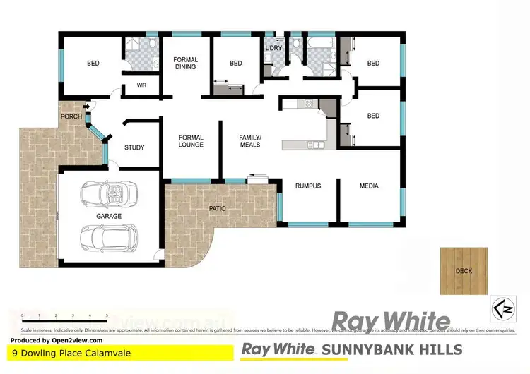 Floorplan of Homely house listing, 9 Dowling Place, Calamvale QLD 4116