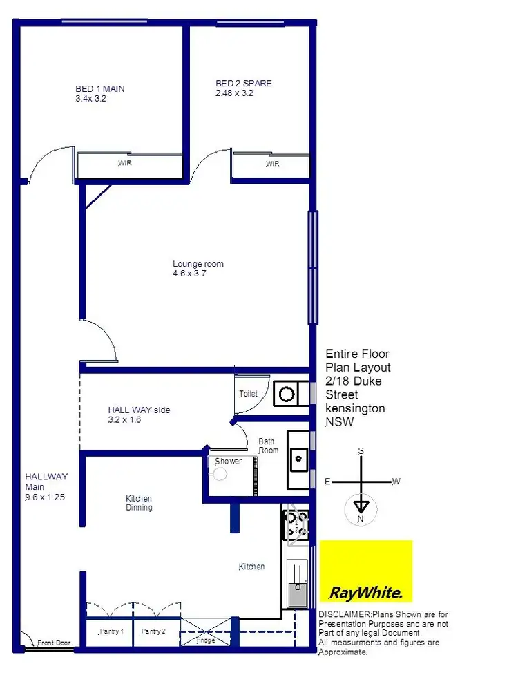 Floorplan of Homely apartment listing, 2/18 Duke Street, Kensington NSW 2033