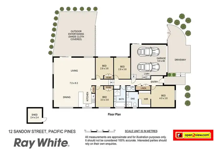 Floorplan of Homely house listing, 12 Sandow Street, Pacific Pines QLD 4211