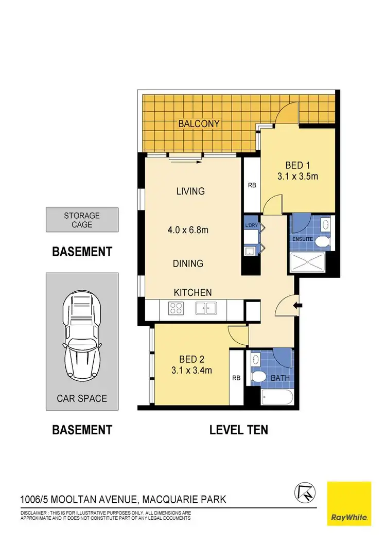 Floorplan of Homely unit listing, 1006/5 Mooltan Avenue, Macquarie Park NSW 2113
