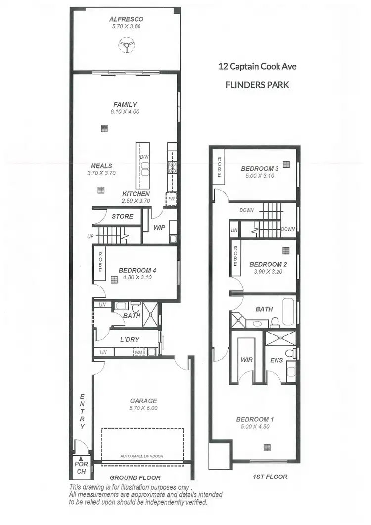 Floorplan of Homely house listing, 12 Captain Cook Avenue, Flinders Park SA 5025