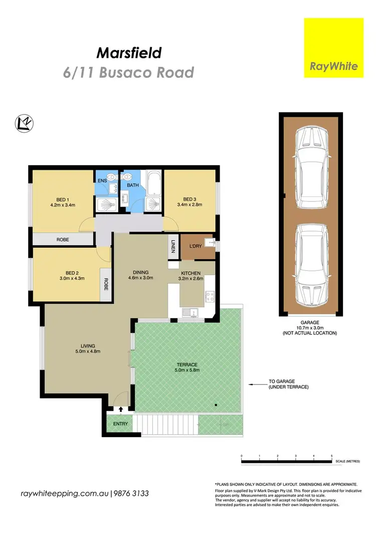 Floorplan of Homely villa listing, 6/11 Busaco Road, Marsfield NSW 2122