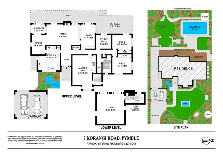 Floorplan of Homely house listing, 7 Korangi Road, Pymble NSW 2073