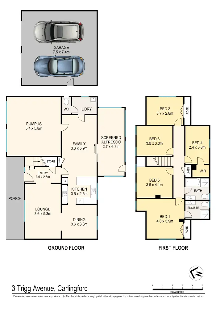Floorplan of Homely house listing, 3 Trigg Avenue, Carlingford NSW 2118