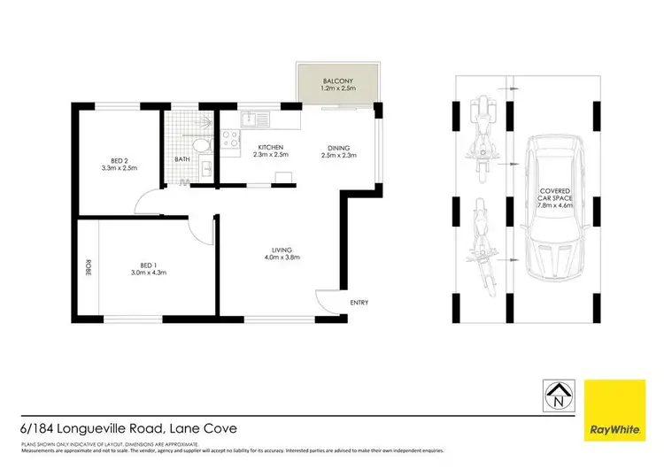 Floorplan of Homely apartment listing, 6/184 Longueville Road, Lane Cove NSW 2066