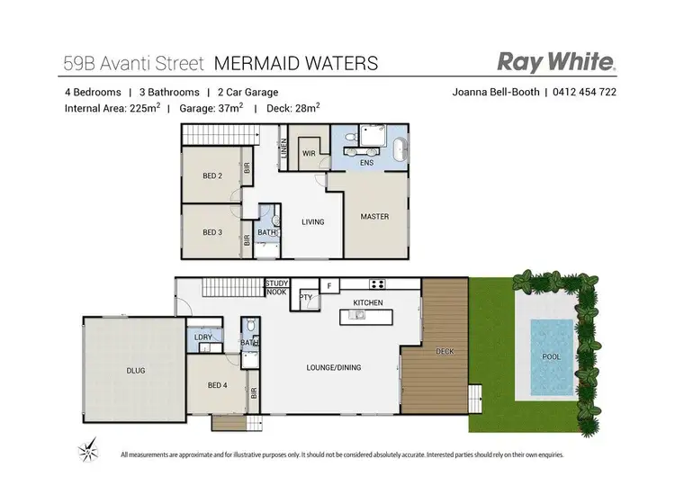 Floorplan of Homely other listing, 59B Avanti Street, Mermaid Waters QLD 4218