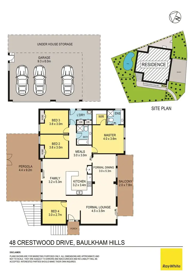 Floorplan of Homely house listing, 48 Crestwood Drive, Baulkham Hills NSW 2153