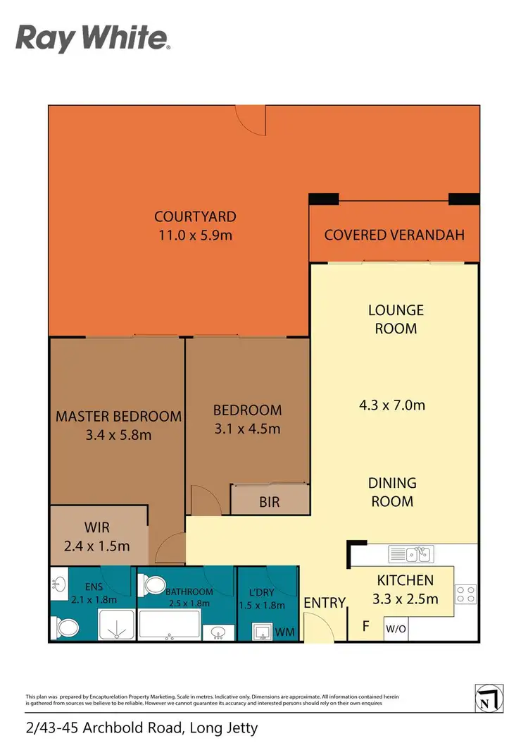 Floorplan of Homely unit listing, 2/43-45 Archbold Road, Long Jetty NSW 2261