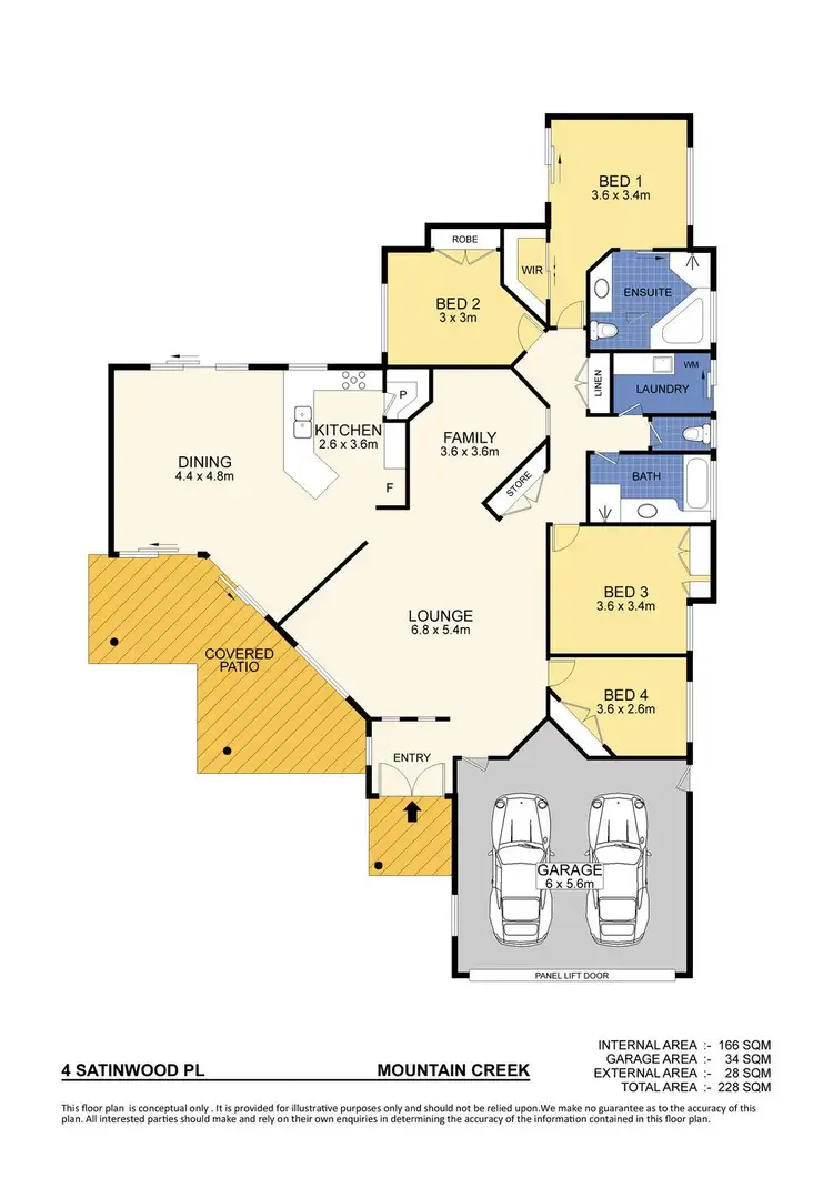 Floorplan of Homely house listing, 4 Satinwood Place, Mountain Creek QLD 4557