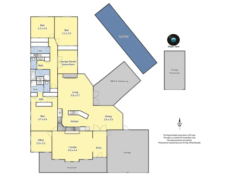 Floorplan of Homely house listing, 11 Shawbrook Avenue, Benalla VIC 3672