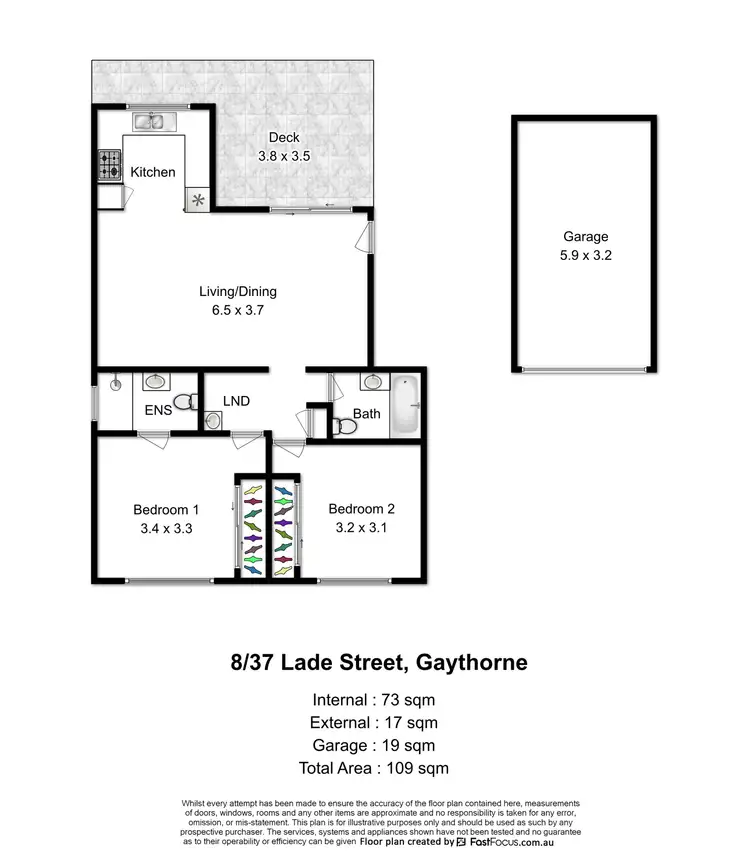 Floorplan of Homely unit listing, 8/37 Lade Street, Gaythorne QLD 4051