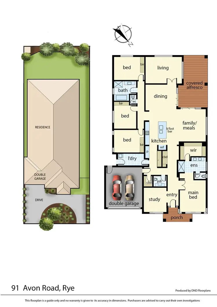 Floorplan of Homely house listing, 91 Avon Road, Rye VIC 3941