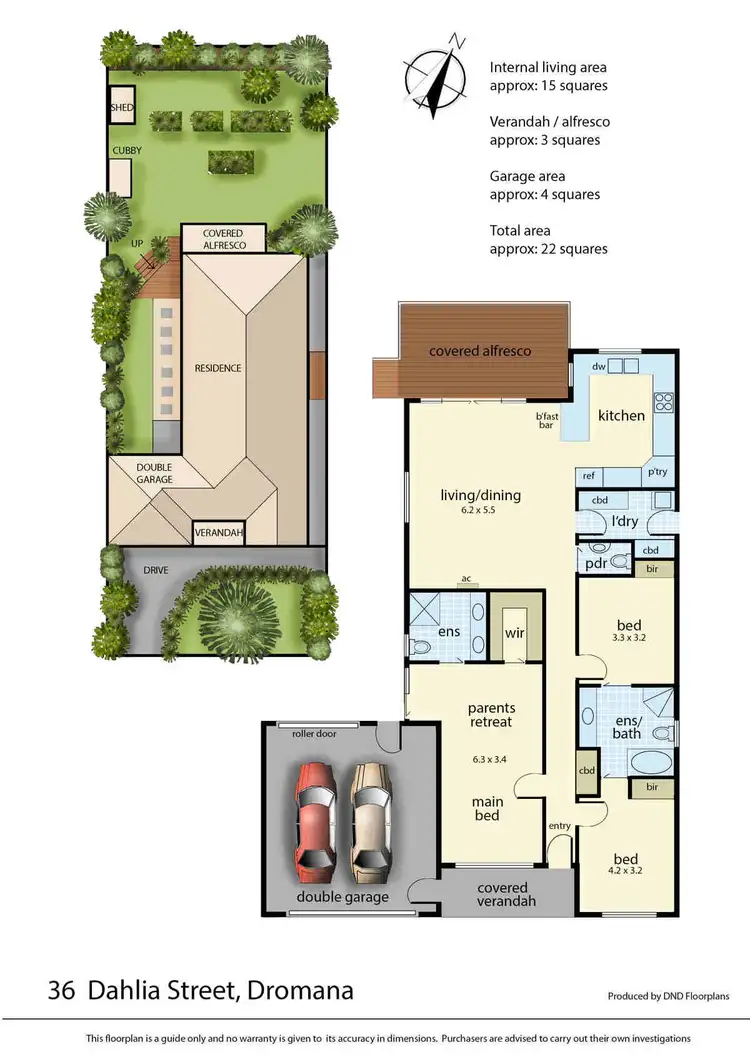 Floorplan of Homely house listing, 36 Dahlia Street, Dromana VIC 3936