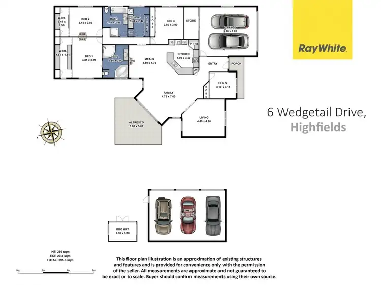 Floorplan of Homely house listing, 6 Wedgetail Drive, Highfields QLD 4352