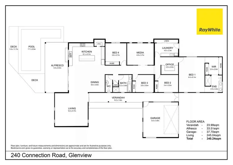 Floorplan of Homely house listing, 240 Connection Road, Glenview QLD 4553