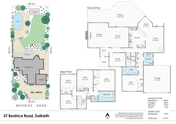 Floorplan of Homely house listing, 37 Beatrice Road, Dalkeith WA 6009