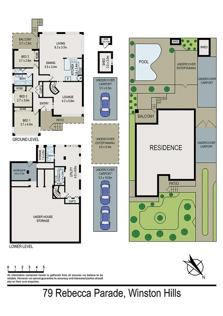 Floorplan of Homely house listing, 79 Rebecca Parade, Winston Hills NSW 2153
