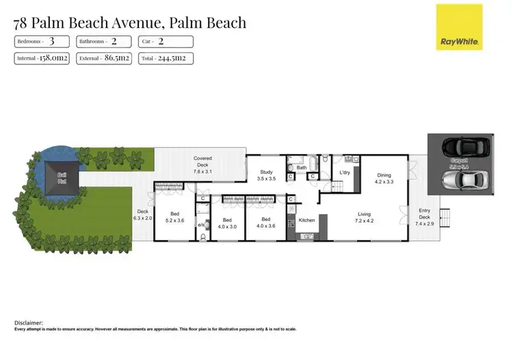 Floorplan of Homely house listing, 78 Palm Beach Avenue, Palm Beach QLD 4221