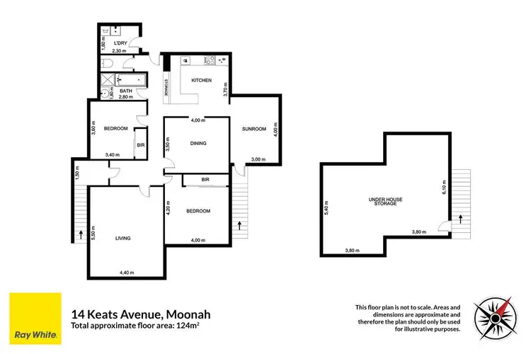 Floorplan of Homely house listing, 14 Keats Avenue, Moonah TAS 7009