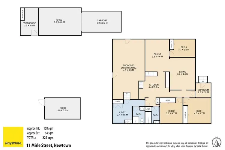 Floorplan of Homely house listing, 11 Mirle Street, Newtown QLD 4350