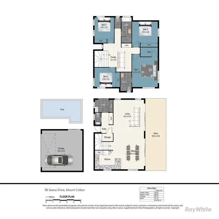 Floorplan of Homely house listing, 98 Seeana Drive, Mount Cotton QLD 4165