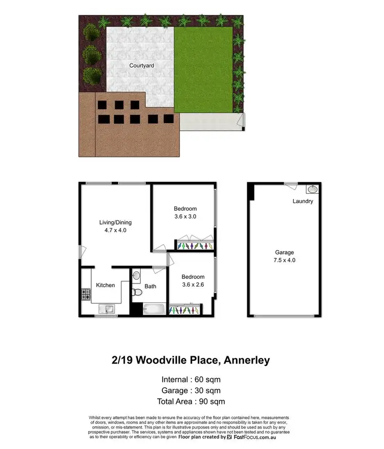 Floorplan of Homely apartment listing, 2/19 Woodville Place, Annerley QLD 4103