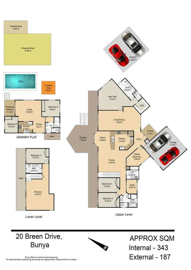 Floorplan of Homely house listing, 20 Breen Drive, Bunya QLD 4055
