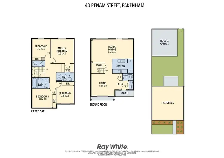 Floorplan of Homely house listing, 40 Renam Street, Pakenham VIC 3810
