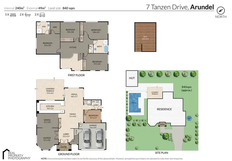 Floorplan of Homely house listing, 7 Tanzen Drive, Arundel QLD 4214