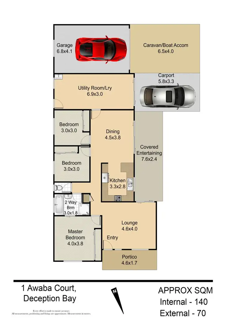 Floorplan of Homely house listing, 1 Awaba Court, Deception Bay QLD 4508
