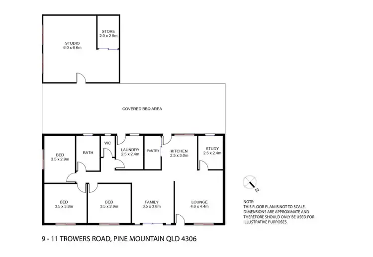 Floorplan of Homely house listing, 9-11 Trowers Road, Pine Mountain QLD 4306