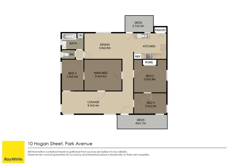 Floorplan of Homely house listing, 10 Hogan Street, Park Avenue QLD 4701