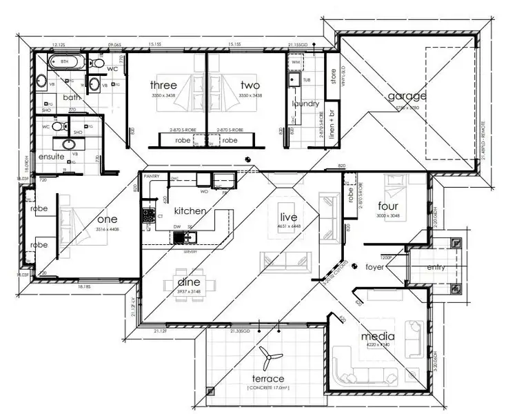 Floorplan of Homely house listing, 228 Spring Street, Middle Ridge QLD 4350