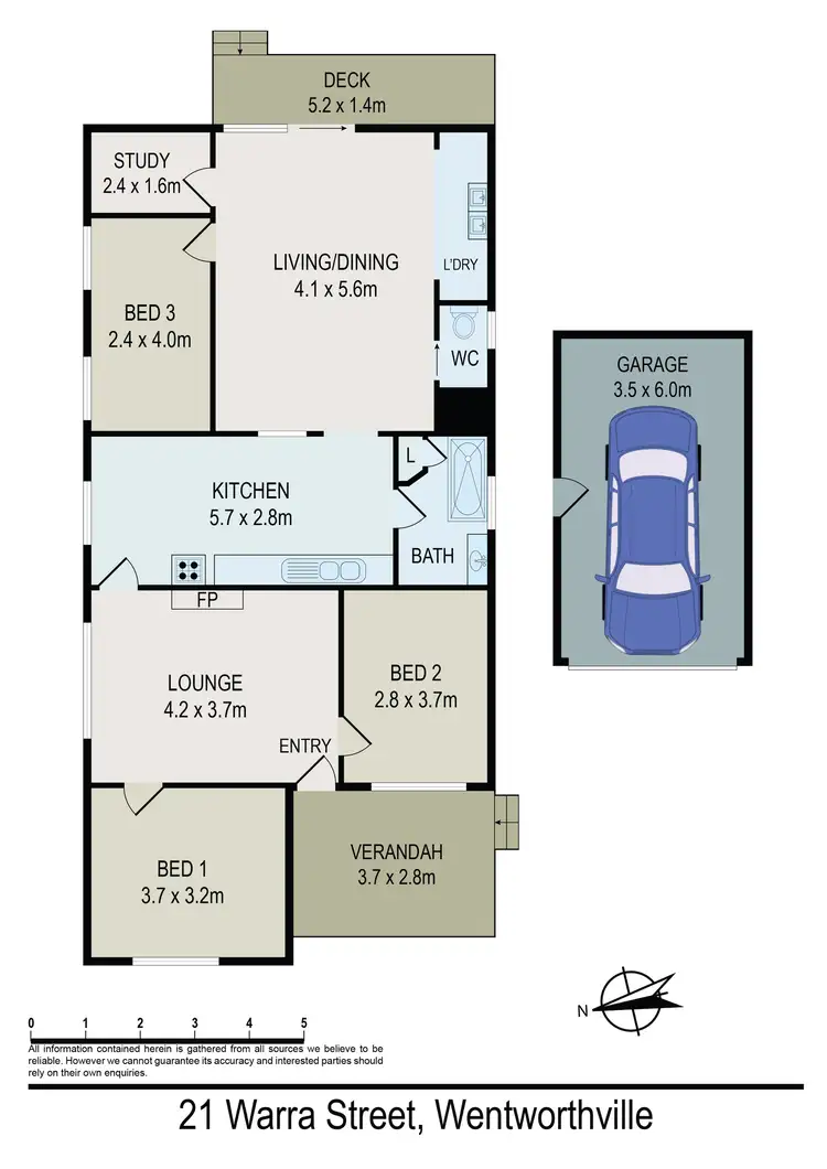 Floorplan of Homely house listing, 21 Warra Street, Wentworthville NSW 2145
