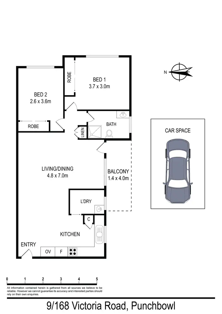Floorplan of Homely unit listing, 9/168 Victoria Road, Punchbowl NSW 2196