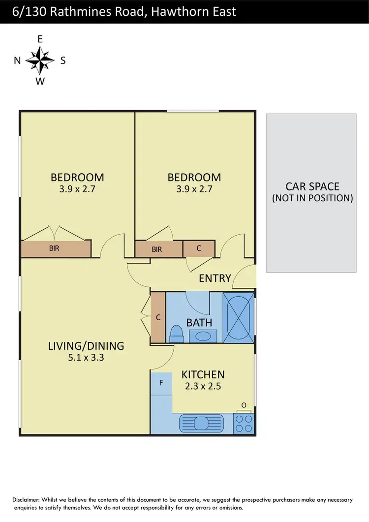 Floorplan of Homely apartment listing, 6/130 Rathmines Road, Hawthorn VIC 3122