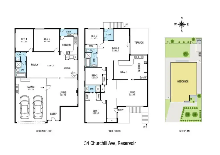 Floorplan of Homely house listing, 34 Churchill Avenue, Reservoir VIC 3073