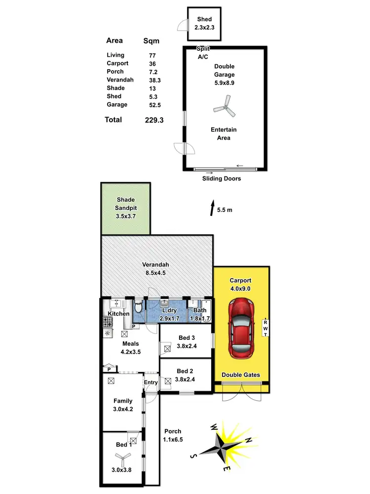 Floorplan of Homely house listing, 30 Goodman Road, Elizabeth South SA 5112