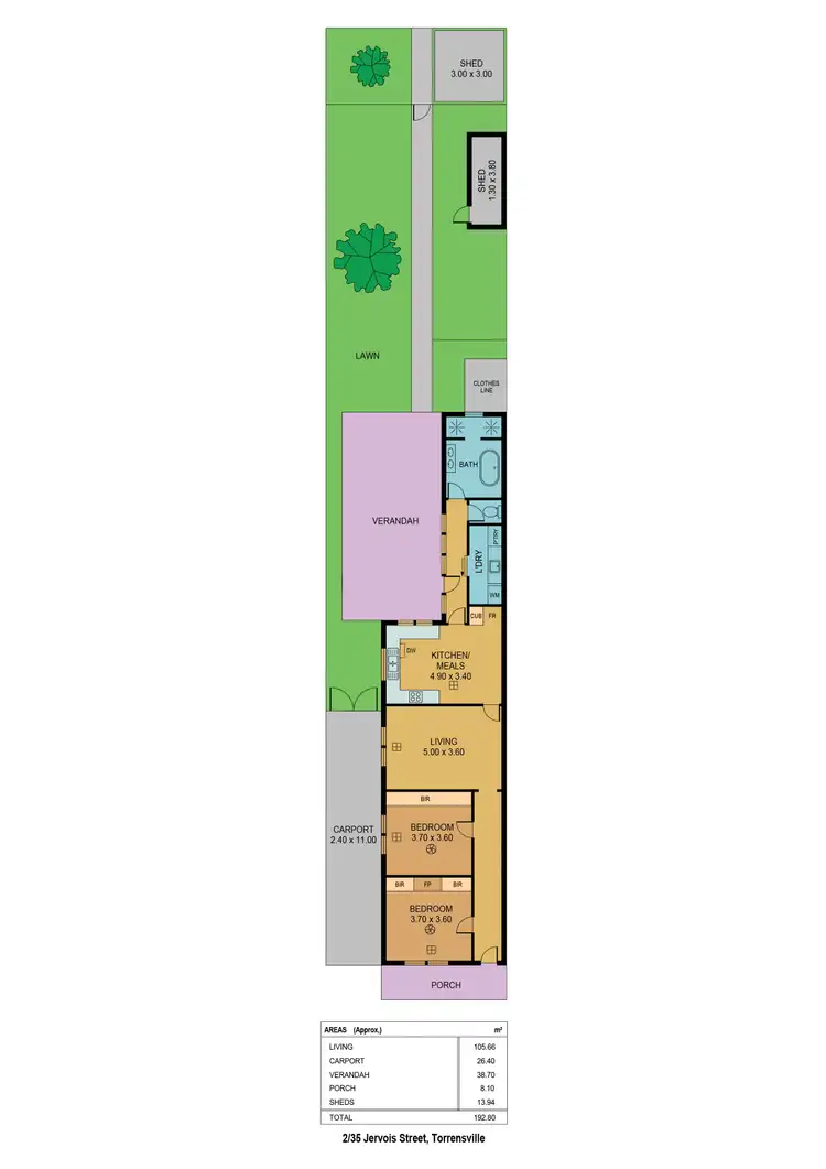 Floorplan of Homely house listing, 2/35 Jervois Street, Torrensville SA 5031