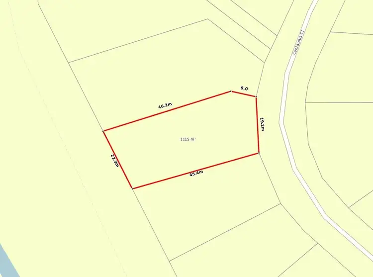 Floorplan of Homely land listing, 27 Centaurus Close, Telina QLD 4680