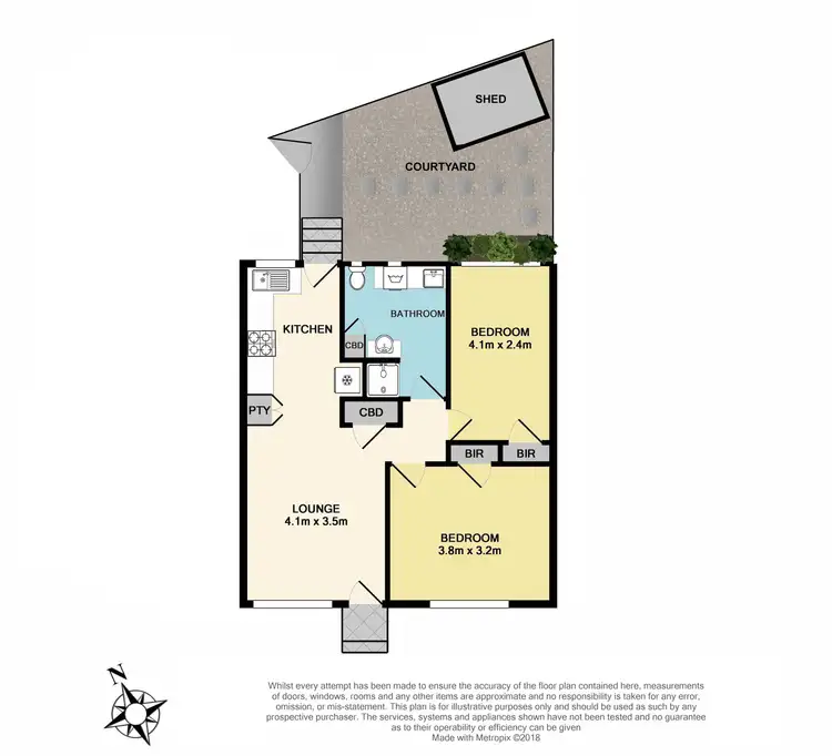 Floorplan of Homely unit listing, 1/8 Simpson Road, Ferntree Gully VIC 3156