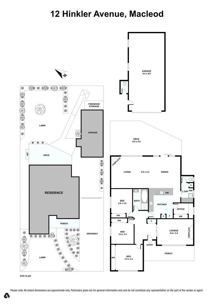 Floorplan of Homely house listing, 12 Hinkler Avenue, Macleod VIC 3085